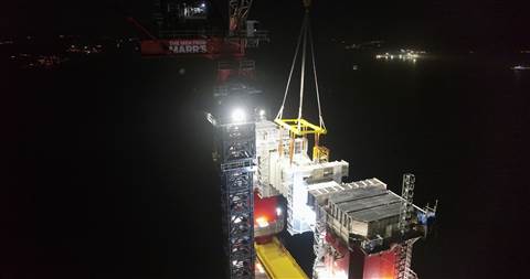 Installing the Center UCB on the Asian side of the 1915Canakkale Bridge